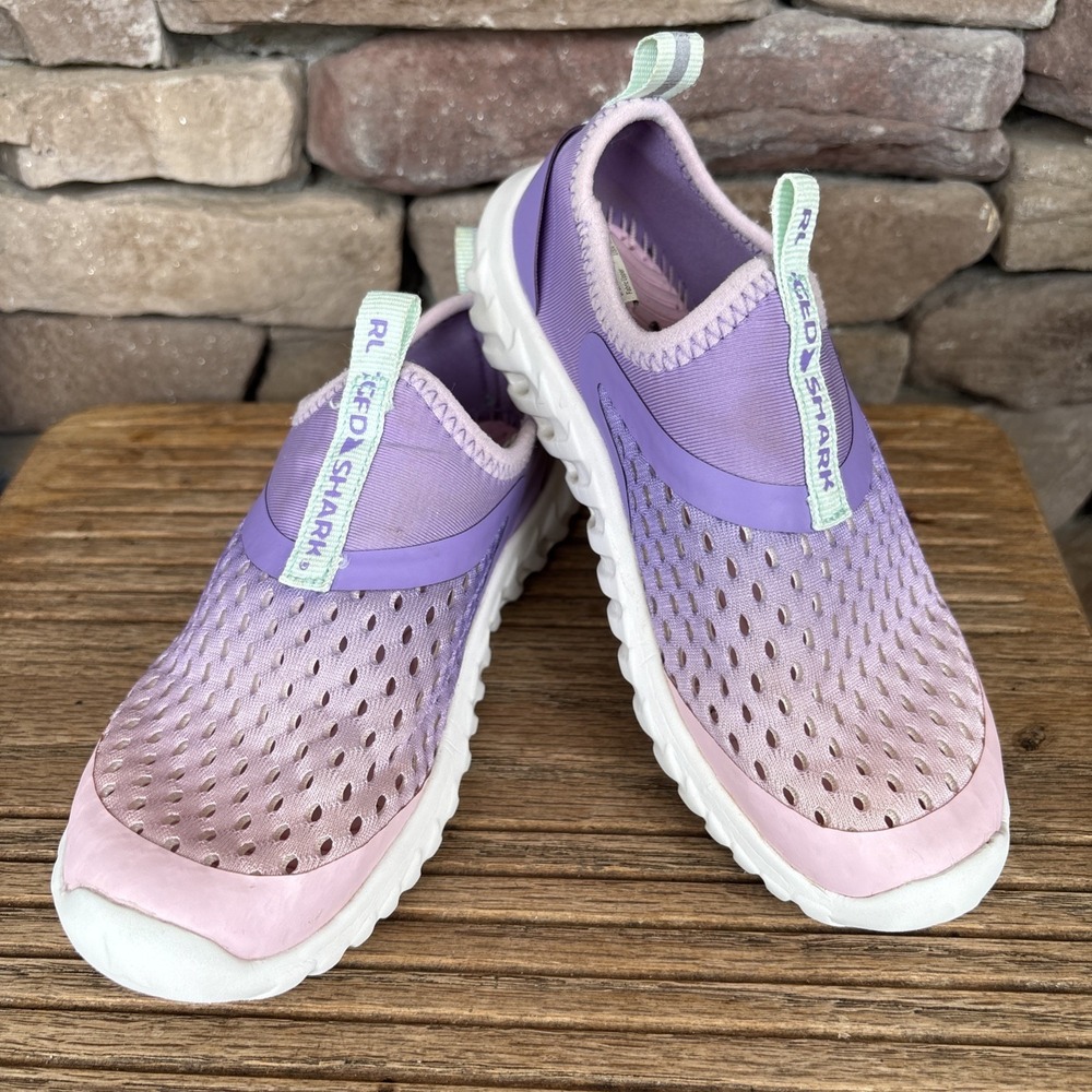 Rugged Shark Water Shoes 11 Kids PASTEL Purple & Pink Blend Slip On's